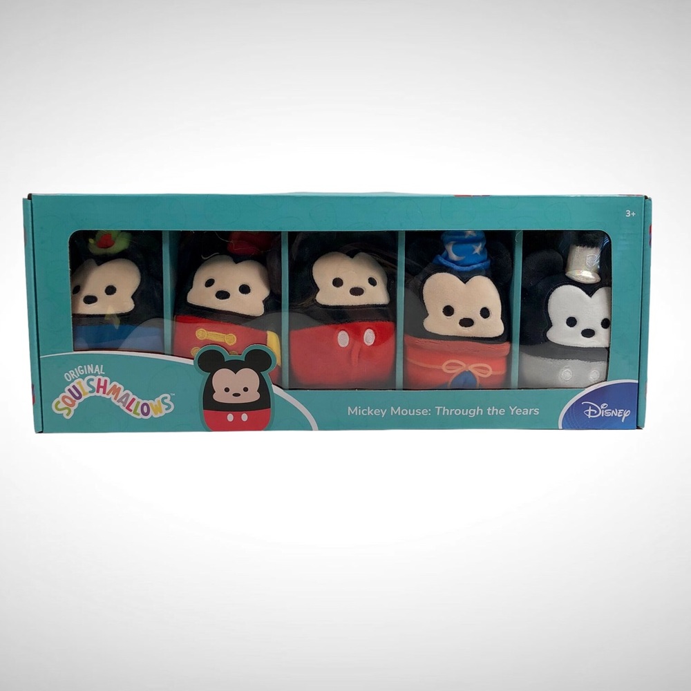 Squishmallow x Disney Mickey Mouse Through The Years 4in Box Set Kellytoy